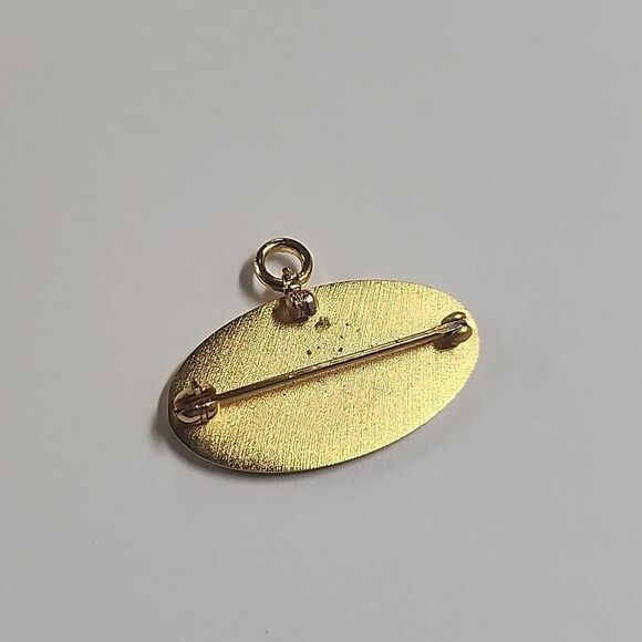 Kappa Alpha Theta KAO Member Gold Tone Life Loyal Pin Back Brooch Pendant Vintag - Picture 2 of 3